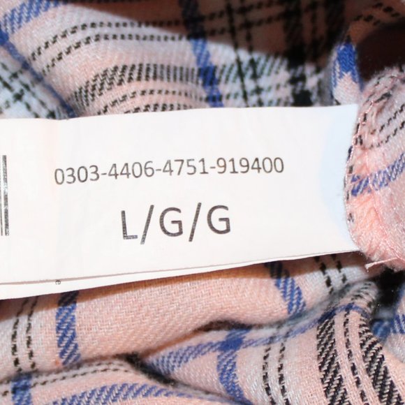 Birch and Stone Pink Plaid High Low Bottom Size L - Picture 8 of 10